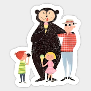 Bears and Ice Cream Sticker